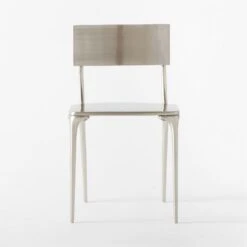 Oro Polished Silver Dining Chair -Cb2 OroPlshdSlvrDiningChairSOSSS22 1