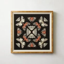 'Papillion' Framed Giclee Art Print 24"x24"