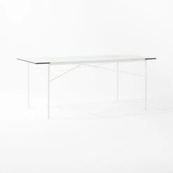 Pavilion Ivory Metal Outdoor Dining Table With Glass Top Model 6141 -Cb2 Pavilion6141IvDnTbWGlsTp3QSSS22