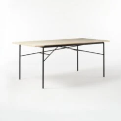 Pavilion Travertine Outdoor Dining Table Model 6141 -Cb2 Pavilion6141TrvrtnDngTbl3QSSS21