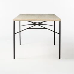 Pavilion Travertine Outdoor Dining Table Model 6141 -Cb2 Pavilion6141TrvrtnDngTblSDSSS21