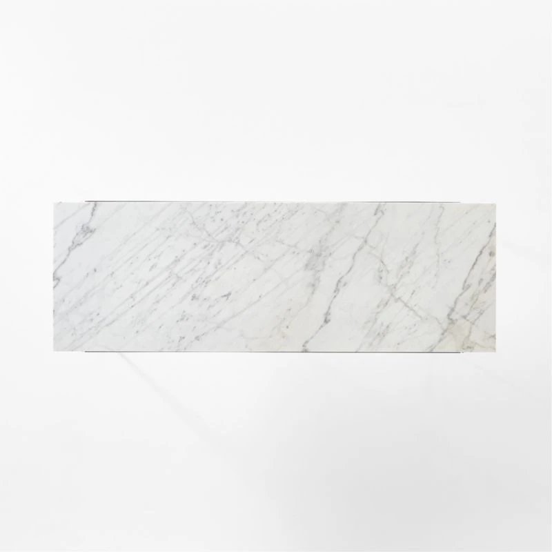 Pavilion Ivory Metal Outdoor Dining Table With Marble Top Large Model 6142 6 Pavilion Ivory Metal Outdoor Dining Table With Marble Top Large Model 6142 - Image 6