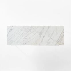 Pavilion Black Metal Outdoor Dining Table With Marble Top Large Model 6142 -Cb2 Pavilion6142LBkDnTbWMbTpTOPSSS23