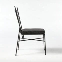 Pavilion Dining Chair With Grey Sunbrella ® Cushion Model 6350 Set Of 4 11 Pavilion Dining Chair With Grey Sunbrella ® Cushion Model 6350 Set Of 4 -Cb2 Pavilion6150GrArmlssDnChSDSSS21