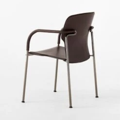 Pesaro Black Leather Dining Armchair -Cb2 PesaroBlkLthrDiningChair3QBSSF22