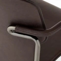 Pesaro Black Leather Dining Armchair -Cb2 PesaroBlkLthrDiningChairAVSSF22