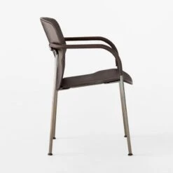 Pesaro Black Leather Dining Armchair -Cb2 PesaroBlkLthrDiningChairSDSSF22