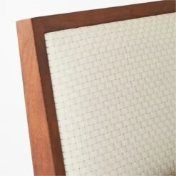 Pietro Woven Ivory Leather Queen Bed -Cb2 PietroWovenIvryLthrQBedAVSSF22