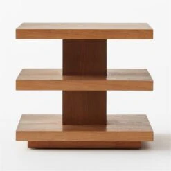 Pila Wood Tiered Side Table 5 Pila Wood Tiered Side Table -Cb2 PilaSideTableSOSSF21