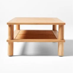 Pinet Teak Outdoor Coffee Table -Cb2 PinetTeakCoffeeTableSDSSS23