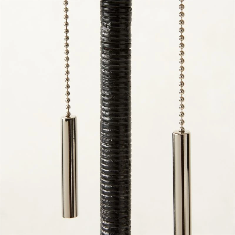 Pogo Polished Nickel And Black Cane Table Lamp 3 Pogo Polished Nickel And Black Cane Table Lamp - Image 3