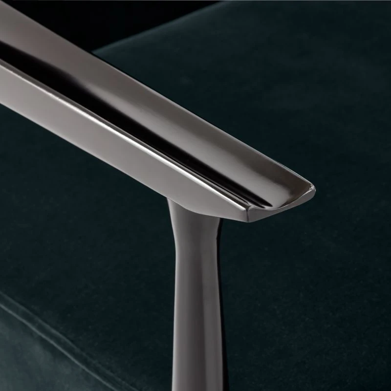 Pull-Up Slate Velvet Lounge Chair Model 1321 6 Pull-Up Slate Velvet Lounge Chair Model 1321 - Image 6