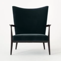 Pull-Up Slate Velvet Lounge Chair Model 1321 7 Pull-Up Slate Velvet Lounge Chair Model 1321 -Cb2 PullUpSlateVlvtChairSOSSF22