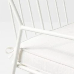 Pavilion Ivory Outdoor Dining Armchair With Ivory Sunbrella ® Cushion Model 6470 Set Of 2 -Cb2 PvlnIvDngChrWIvyChM6470AVSSS22