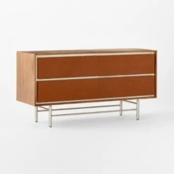 Renwick Mango Wood 4-Drawer Dresser -Cb2 RenwickDresser3QSSF22