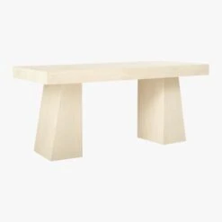 Ridge Bleached Oak Desk With Drawer -Cb2 RidgeBleachedOakDesk3QBF19