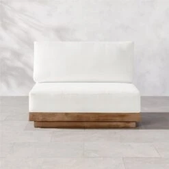 Riposo Armless Outdoor Chair Cover 7 Riposo Armless Outdoor Chair Cover -Cb2 RiposoTeakArmlessChairSHS22