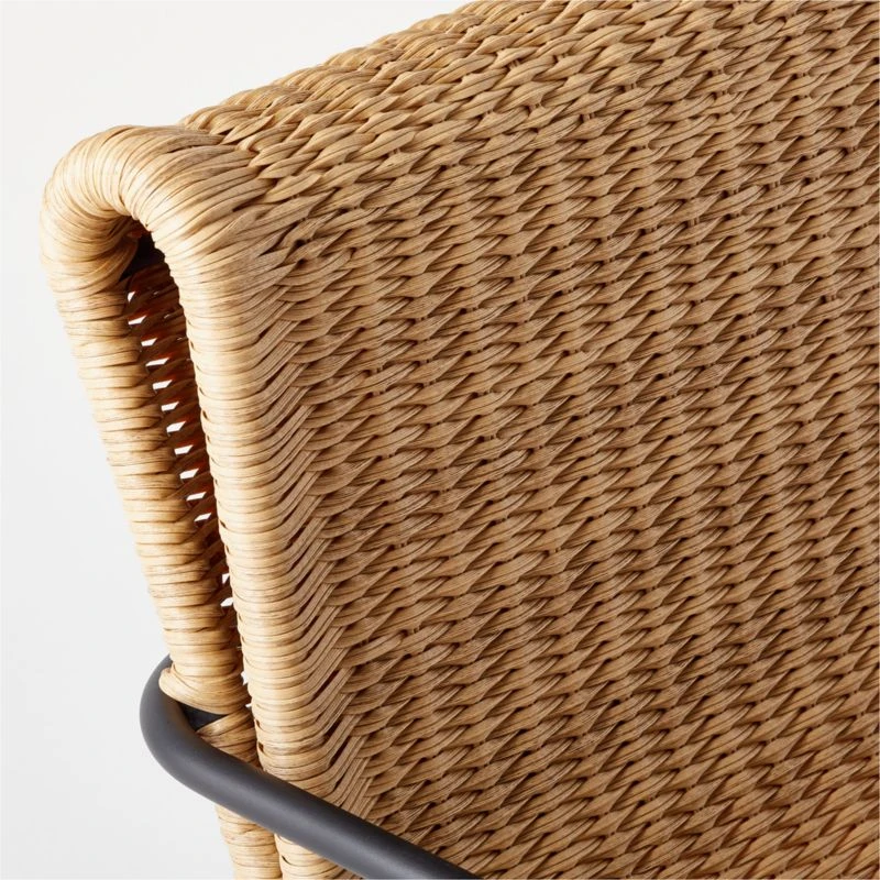 Rizo Faux Rattan Dining Armchair Chair Set Of 4 7 Rizo Faux Rattan Dining Armchair Chair Set Of 4 - Image 7