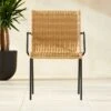 Rizo Faux Rattan Dining Armchair Chair Set Of 4