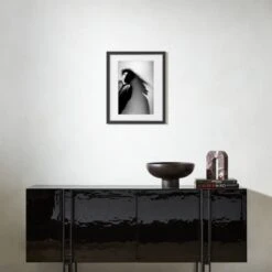 'Robert Smith Silhouette' Photographic Print In Black Frame 17.75''x21.75'' -Cb2 RobertSmithSlhtBF17p5x21p5SHS23 3D