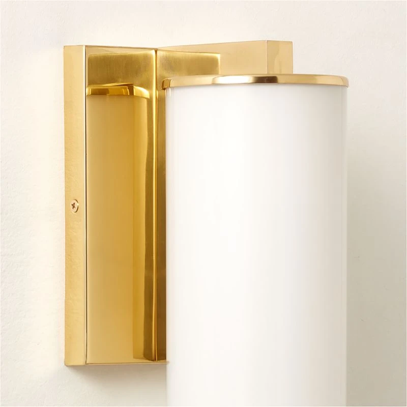 Ronda Indoor/Outdoor Polished Brass Wall Sconce 3 Ronda Indoor/Outdoor Polished Brass Wall Sconce - Image 3