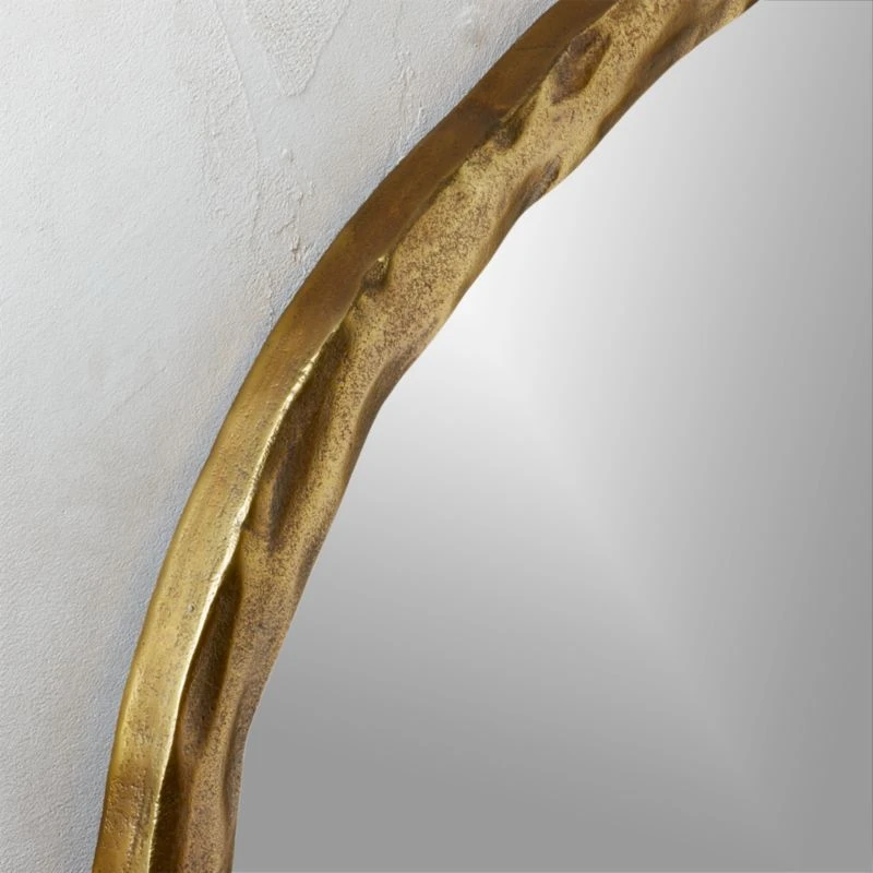 Abel Brass Round Wall Mirror 34" 2 Abel Brass Round Wall Mirror 34" - Image 2