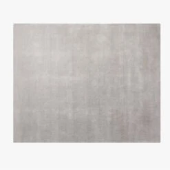 Ruena Handloomed Light Grey New Zealand Wool Area Rug 5'x8'