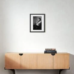 'Elvis Presley In Dayton' Photographic Print In Black Frame 17.5"x21.5" -Cb2 SEElvisPresleyBk17p5x21p5S22 3D