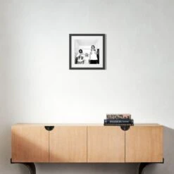 'Nirvana In LA, 1991' Photographic Print In Black Frame 17.5" 6 'Nirvana In LA, 1991' Photographic Print In Black Frame 17.5" -Cb2 SENirvanaLABlk17p5x17p5S22 3D