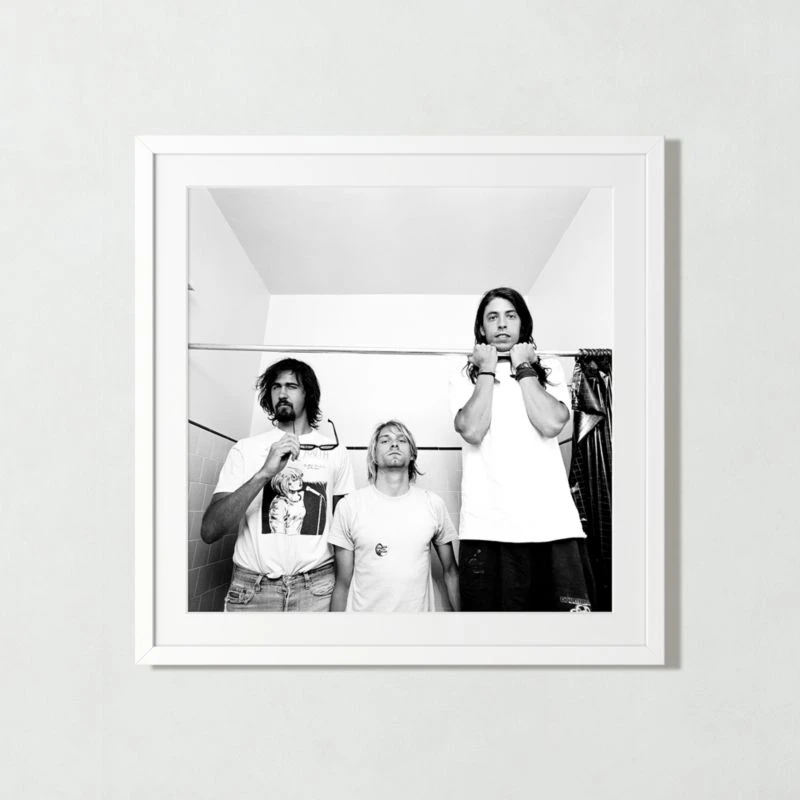 'Nirvana In LA, 1991' Photographic Print In Black Frame 17.5" 2 'Nirvana In LA, 1991' Photographic Print In Black Frame 17.5" - Image 2