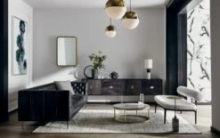 Estela Organic Cotton Black And White Throw Pillow With Feather-Down Insert 20" -Cb2 SavileTuftedSofaEstelaBlackJN20 1