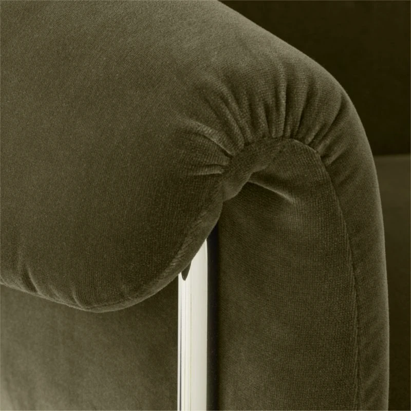 Saviti Olive Velvet Office Chair 6 Saviti Olive Velvet Office Chair - Image 6