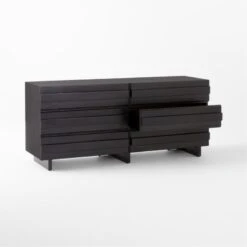 Seacliff Low 6-Drawer Oak Dresser -Cb2 Seacliff6drawerLowDrssr3QAVSSS22