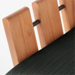 Seahaven Teak Outdoor Sofa With Coal Perennials® Cushions -Cb2 SeahavenCoalSofaAVSSS22