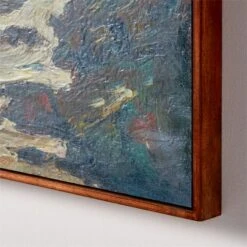 'Seascape In Green' Framed Oil Painting Reproduction 37''x25'' -Cb2 SeascapeInGreen37x25inAV2SHF22