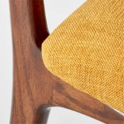 Selby Canary Upholstered Dining Chair -Cb2 SelbyCanaryDiningChairAVSSS22