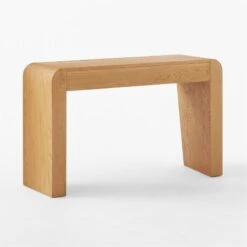 Selena Wood Vanity Table -Cb2 SelenaOakVanity3QBSSS23