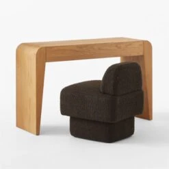 Selena Wood Vanity Table -Cb2 SelenaOakVanityAV2SSS23