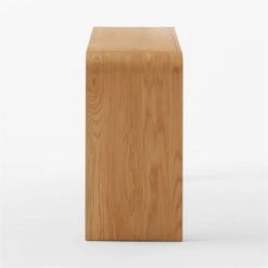 Selena Wood Vanity Table -Cb2 SelenaOakVanitySDSSS23