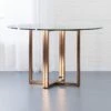 Silverado Brass 47" Round Dining Table