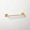 Slotted Screw Polished Brass Towel Bar 18"