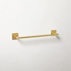 Slotted Screw Polished Brass Towel Bar 18"