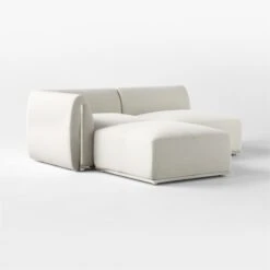 Sonya Outdoor 3-Piece Sectional With Neutral Sunbrella® Cushions -Cb2 Sonya3PcODSect3QSSS23