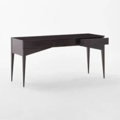 Spillo 2-Drawer Black Burl Wood Desk 14 Spillo 2-Drawer Black Burl Wood Desk -Cb2 SpilloBurlWoodDesk3QAVSSF22