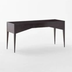 Spillo 2-Drawer Black Burl Wood Desk 16 Spillo 2-Drawer Black Burl Wood Desk -Cb2 SpilloBurlWoodDesk3QBSSF22