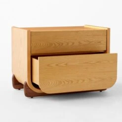 Stivale 2-Drawer Oak Nightstand -Cb2 StivaleOakNWlntNghtstnd3QAVSSS23