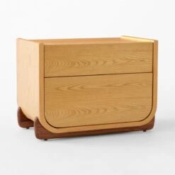 Stivale 2-Drawer Oak Nightstand -Cb2 StivaleOakNWlntNghtstnd3QSSS23