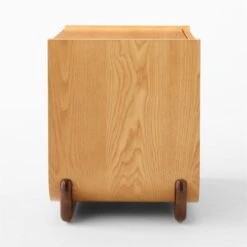 Stivale 2-Drawer Oak Nightstand -Cb2 StivaleOakNWlntNghtstndSDSSS23