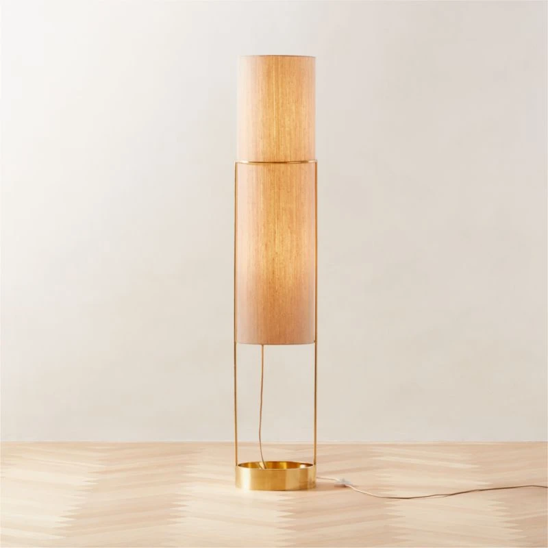 Strand Brass Floor Lamp 2 Strand Brass Floor Lamp - Image 2