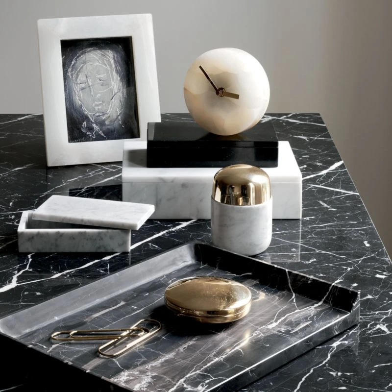 Onyx Marble Table Clock 4 Onyx Marble Table Clock - Image 4